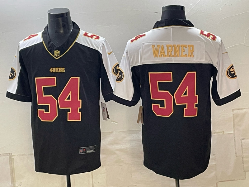 Men 2026 Nike San Francisco 49ers #54 Warner Black NFL Jersey 1025004->san francisco 49ers->NFL Jersey